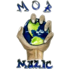 MobWorld Muzic hand holding Earth logo