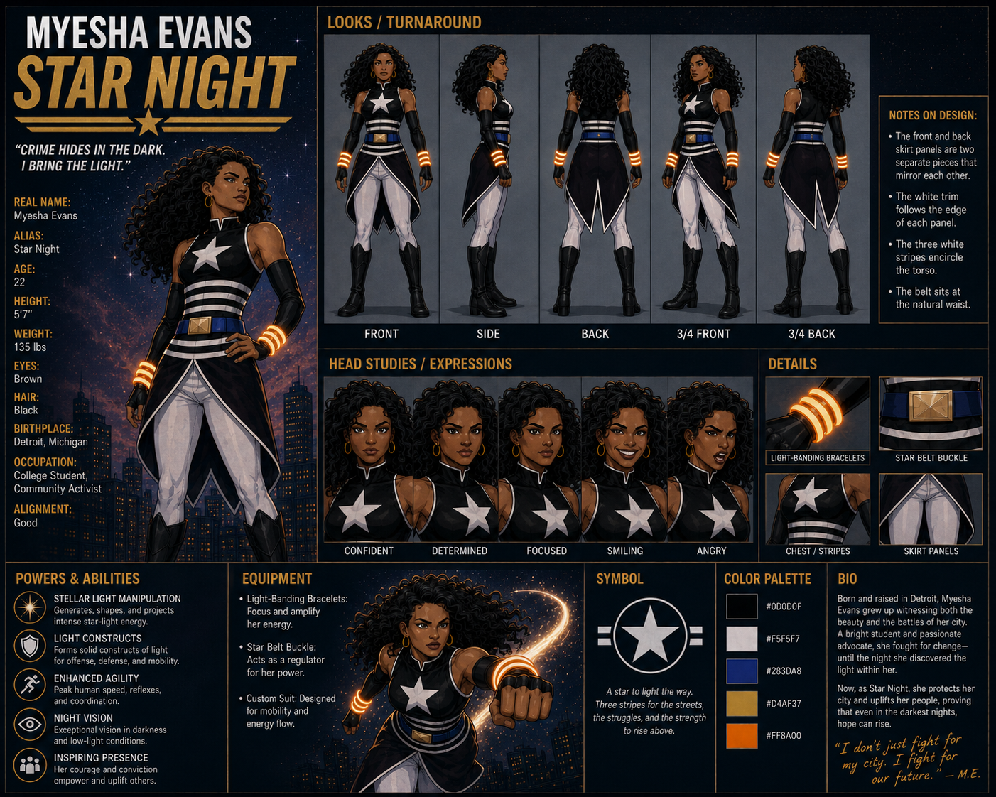 Star Night character sheet preview